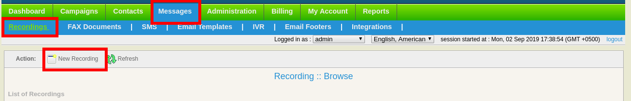 message record